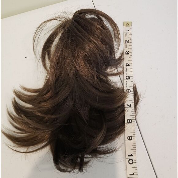 NWT Brown Curly Hair Extension Clip - Picture 2 of 3